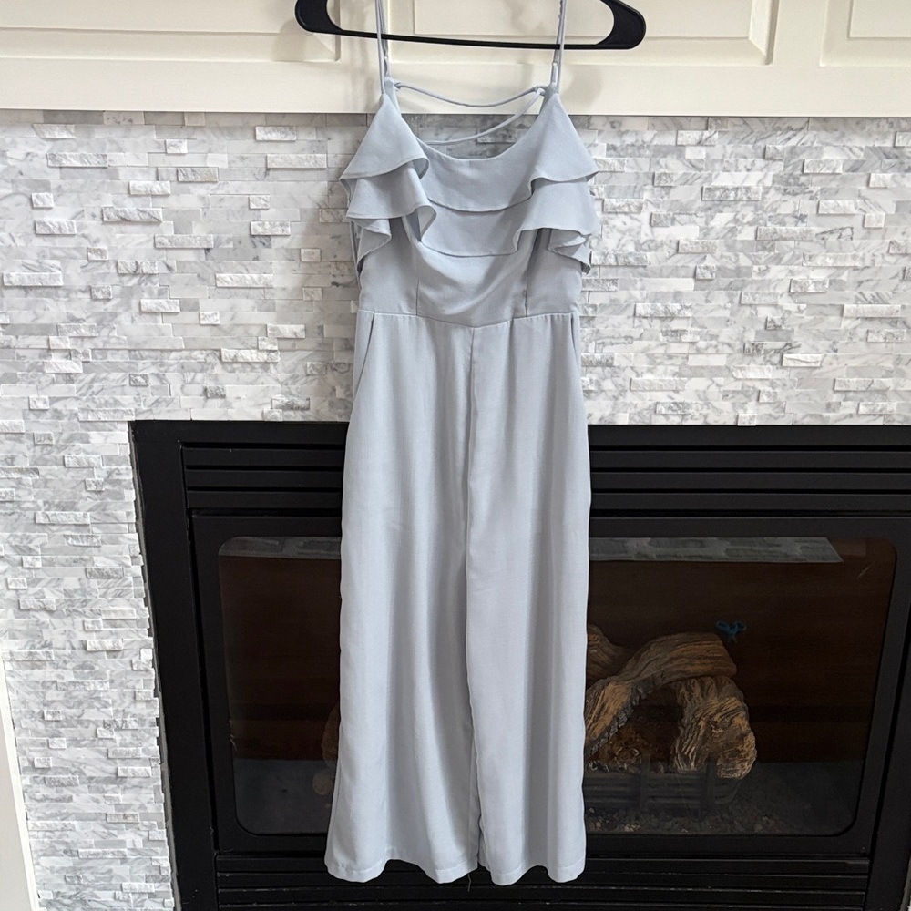 Dainty Hooligan Light Blue Spaghetti Strap Jumpsuit